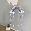 Miniatyrbillede 4 af 10: Rainbow Clouds Vægophængning af gobelin 6 6 6