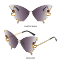 Pikkukuva 10 / 10: Diamond Butterfly Aurinkolasit Bling Aurinkolasit GRADIENT BROWN Gradient Brown