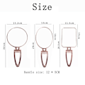 Miniatyrbilde 2 av 10: Kosmetisk speil Dobbeltsidig speil ROSEGULL SQUARE SQUARE Rose Gold Square-Square