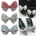 Miniatyrbillede 8 af 10: Sløjfe Krystalsmykker Rhinestone Bowknot SORT LARGE SORT LARGE Black Large