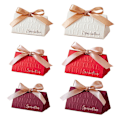 Miniatyrbillede 3 af 10: 10 stk Candy Box Håndtaske Box WINE RED L Wine Red L