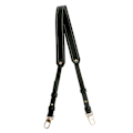Miniatyrbillede 1 af 10: Håndtaskerem i ægte læder Skulder Crossbody-rem SORT black