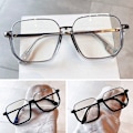 Miniatyrbillede 8 af 10: Anti-Blue Light Briller Oversized Briller CHAMPAGNE CHAMPAGNE Champagne