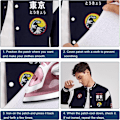 Pikkukuva 4 / 4: 8 kpl The Great Wave Off Applikointi Patch Vaatteet silitettävät