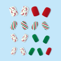 Miniatyrbild 4 av 10: Christmas French Fake Nails False Nail 2 2 2