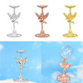 Miniatyrbillede 7 af 9: Angel Display Base Holder Krystalkugle Display Stand GULD Gold