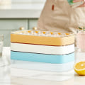 Miniatyrbillede 8 af 10: 22 Grids Ice Cube Opbevaringsbeholder Ice Cube Maker orange