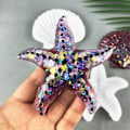 Pikkukuva 7 / 7: 2 kpl 3D Starfish Shell molds Paperipainoinen silikoni