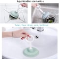 Miniatyrbillede 7 af 7: 2 STK Sink Stempel Håndafløb Stempel Pumpe Hjælper 2PCS