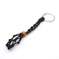 Miniatyrbillede 1 af 10: Tom Stenholder Nøglering Krystal Healing Stone Net Nøglering Black