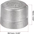 Miniatyrbilde 2 av 5: 4 STK Pipe End Cap Pipe Fittings Invendig gjengeplugg 4PCS