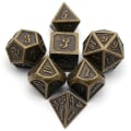 Miniatyrbillede 1 af 10: 7 stk DND metal terninger sæt spil terninger 01 01