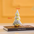 Pikkukuva 2 / 10: Tower Shaped Tree Lighthouse Flocked Cedar Tree 15cm 15cm