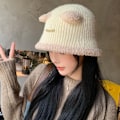Pikkukuva 5 / 10: Faux Fur Beanies Hattu Neulottu Cap CAMEL camel