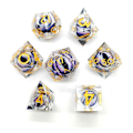 Miniatyrbillede 5 af 10: 7 STK Resin Dragon Eye Terning Halloween Longan Terning 5 5 5