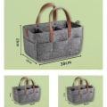 Pikkukuva 2 / 10: Baby organizer Basket Kangaskassi DARK GREY M dark grey M