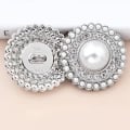 Miniatyrbild 9 av 10: 10st Metall Rhinestone Pearl Knappar Skjorta Knappar GULD gold 15MM10pcs-10pcs