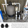 Miniatyrbilde 3 av 5: 4stk Pool Pumpe Plugg Pumpe Slange Pakning Pumpe Rør Plugger