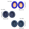 Miniatyrbillede 2 af 10: 1 Par erstatnings ørepude til Anker Soundcore Life BLUE Blue for Q35-for Q35