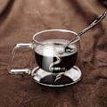 Miniatyrbild 4 av 10: 200 ml kaffe-tekopp dubbelglaskopp 2 2 2