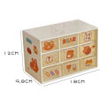 Miniatyrbillede 2 af 10: Opbevaringsboks Desktop Organizer 4 GRIDS BLÅ 4 GRIDS BLÅ 4 grids blue