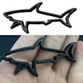 Miniatyrbillede 3 af 8: 2 stk Car Styling Sticker Emblem Badge Decals SORT 2 STK Black 2Pcs