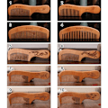 Miniatyrbilde 2 av 10: 2 stk Peach Wood Comb Fine Tooth Comb 2 2 2
