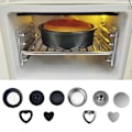 Miniatyrbillede 3 af 9: 5 STK Dukkehus Bageplade Miniature køkkenlegetøj SORT black