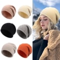 Miniatyrbilde 8 av 10: Cotton Cashmere Pullover Hat Beanie Hat MØRKE GRÅ Dark Grey