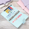 Miniatyrbild 9 av 10: A6/A5 Anteckningsbok för mapp Anteckningsblock COVER A6 pink A6