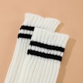 Miniatyrbild 5 av 7: 1 par halvfingerhandskar stickade handskar C C C