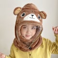 Miniatyrbilde 10 av 10: Barn pelsluer Plysj Pullover lue D D D