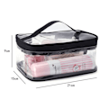 Miniatyrbillede 2 af 8: PVC Tasker Lynlås Kosmetiske Tasker SORT BLACK