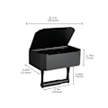 Miniatyrbilde 1 av 9: Tissue Box Baderom Toalett Tissue Holder SORT D D BLACK D-D