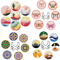 Pikkukuva 2 / 10: 6 kpl / set DIY Diamond Painting Coaster Table Placematto CC C