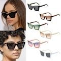 Miniatyrbillede 5 af 10: Kvinder Cat Eye solbriller Oversize nuancer LEOPARD Leopard