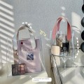Miniatyrbild 7 av 10: Genomskinlig Tygpåse Transparent Shopping Bags SSMALL RÖD LITE RÖD SSmall Red