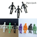 Pikkukuva 3 / 10: 24 kpl Skull Doll Skeleton Riipus 6CM4 VÄRIT 4 VÄRIÄ 6cm4 Colors