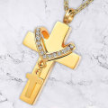 Miniatyrbilde 6 av 10: Double Cross Halskjede Bone Ash anheng Box SØLV Silver