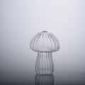 Miniatyrbild 1 av 9: Svampformad blomstervas Transparent glasvas TRANSPARENT Transparent