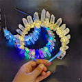 Miniatyrbilde 4 av 9: Led Krystallkrone Lys opp Krone FARGERIKT LYS FARGERIKT LYS Colorful light