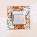 Miniatyrbilde 6 av 10: Enkel lysbryter Deksel Sokkel Surround Frame KAFFE&GULL coffee&gold