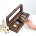 Miniatyrbillede 3 af 10: Urkasse Pu Læder 6 GRIDS 6 GRIDS 6 Grids