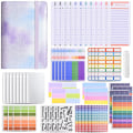 Miniatyrbild 8 av 10: Budget Binder Money Organizer för kontanter ENDAST ROSA SHELL ONLY pink only shell-only shell