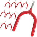 Miniatyrbillede 1 af 9: 10 Pack Utility-kroge med skruet ind til garageopbevaring 4"