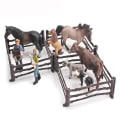 Miniatyrbilde 10 av 10: 10/20 STK Simulert gårdsgjerdesett Faux tregjerde 4-20STK 4-20pcs
