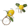 Miniatyrbilde 1 av 9: Simulering Sitron Serviett Ring Bord Plant Serviett Ring A A A