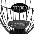 Miniatyrbillede 4 af 10: Kaffekrus Form opbevaringsstativ Frugtbakke SORT Black