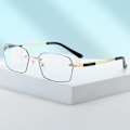 Miniatyrbilde 8 av 10: +1,00~+3,0 Dioptri Lesebriller Firkantede Briller GULL STYRKE Gold Strength 1.00-Strength 1.00