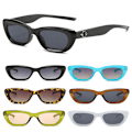 Miniatyrbillede 8 af 10: Cat Eye Solbriller Star Y2K Solbriller SORT-SORT SORT-SORT Black-Black